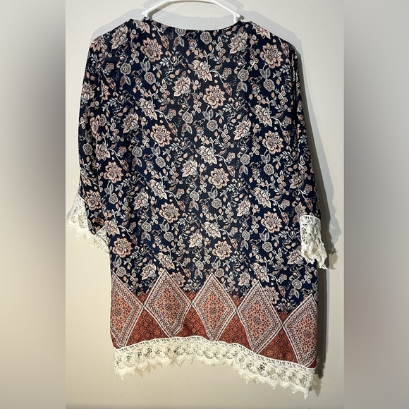 Womans Fashion Bohemian Long Sleeve Loose Cardigan Size M - Picture 4 of 4